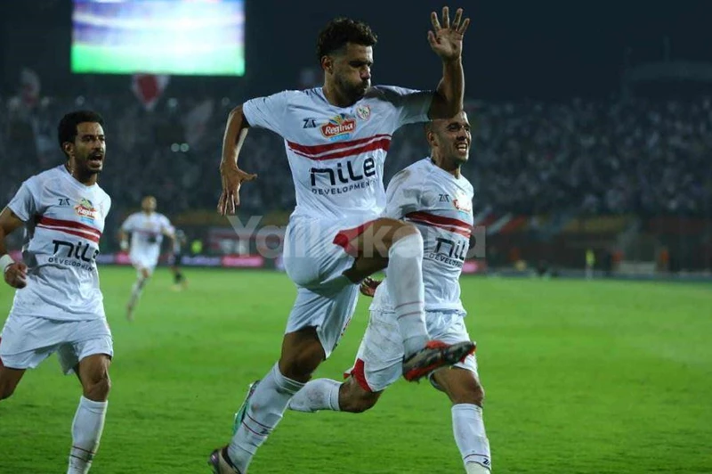 احتفال عبد الله السعيد لاعب الزمالك